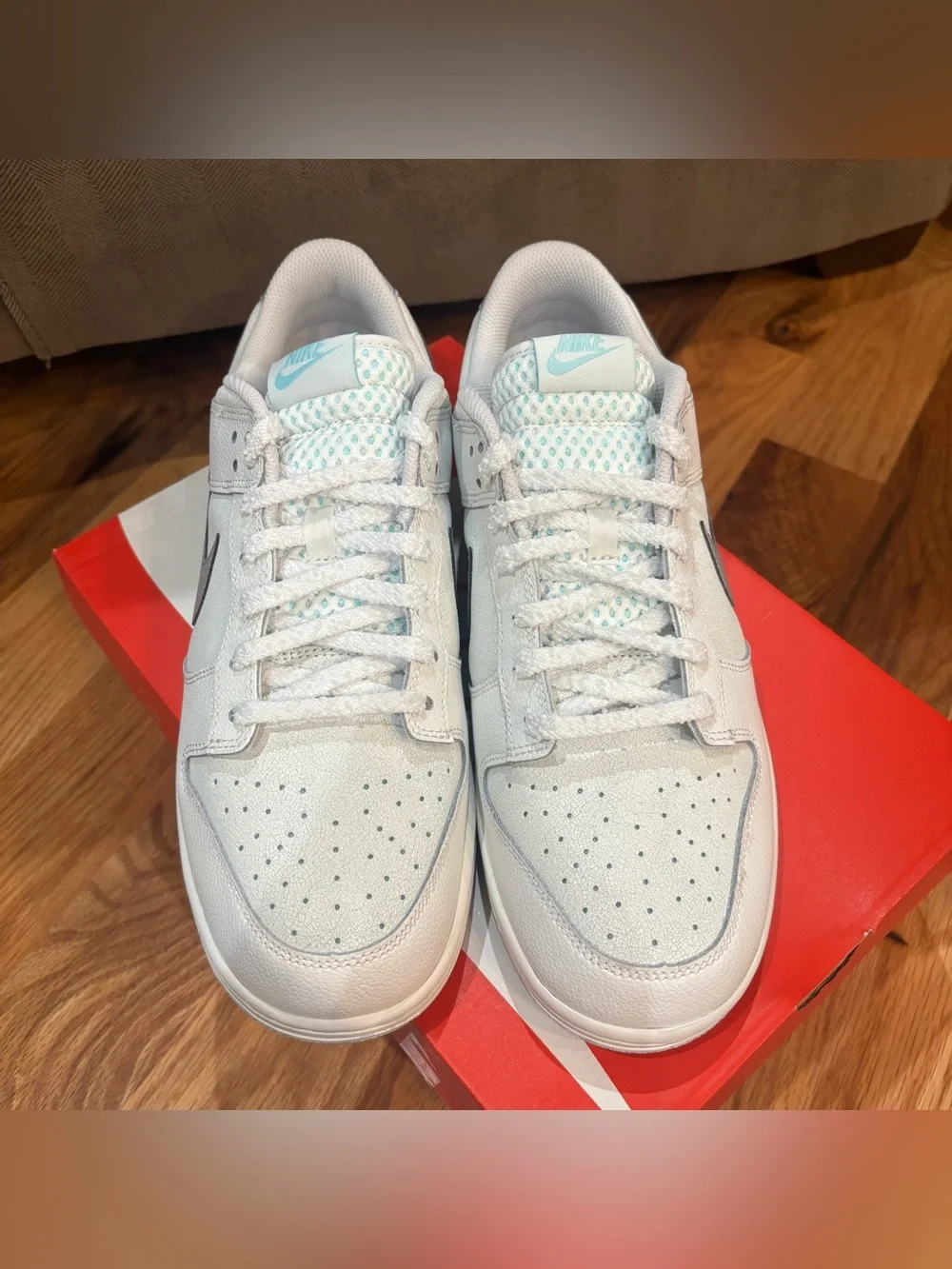 NIB Nike Dunk Low SE Winter Storm Men's White Sports Sneaker HQ3619-121 Size 11